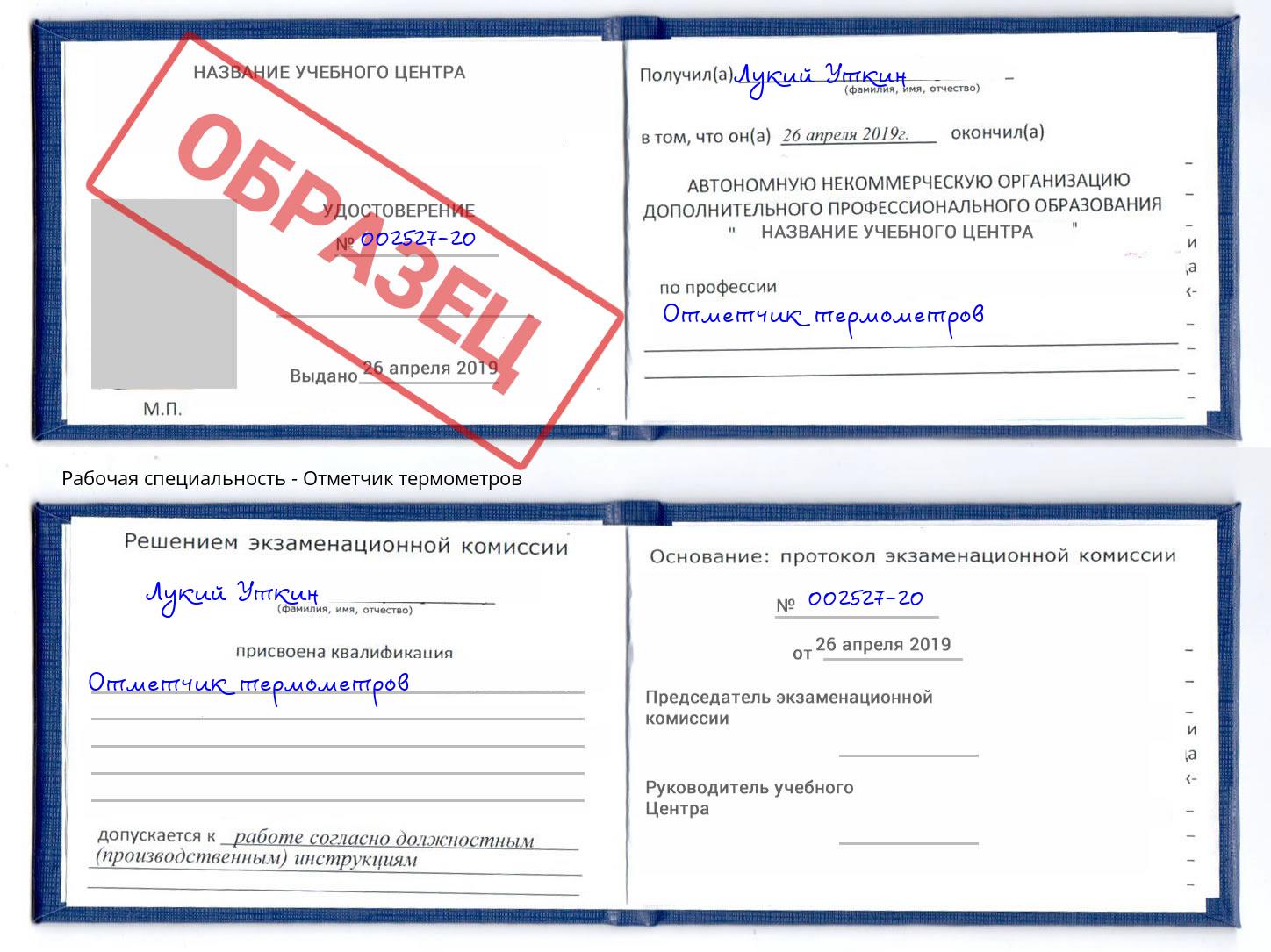 Отметчик термометров Георгиевск